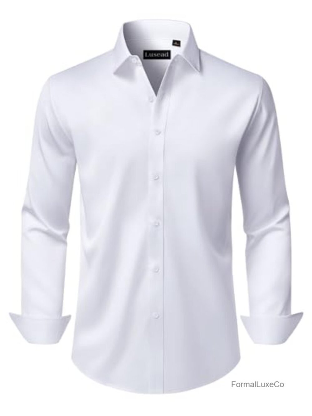 Men's Dress Shirt Long Sleeve Stretch Wrinkle Free Button Down Formal Business